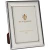 SEC OF FLORENCE 7202/13x18IT Cornice Portafoto in Argento Massiccio 925 con Retro in Legno Mogano