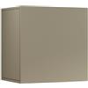 WHOUS Pensile a Cubo CHRONOS per Soggiorno con 1 Anta, Mobile Sospeso Libreria Multiuso per Salotto, 50x35x50 cm, Tortora Opaco
