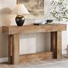 Tribesigns - Tavolo consolle extra lungo da 160 cm, tavolo rettangolare da ingresso in legno per dietro il divano, tavolo da salotto con spazio di archiviazione per ingresso, soggiorno, color noce
