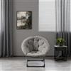 JCFEIDQW Sedia pieghevole, sedia da campeggio, sedia da lettura, sedia da salotto, in lana di pecora, morbida e portatile, per camera da letto, balcone, aree relax, giardini, cortili, 80 × 80 × 37