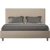 ITYHOME Letto Focus 160x190 rete e contenitore tortora