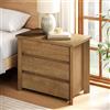 Tribesigns Comodino Sovradimensionato con 3 Cassetti, Grande Comodino in Legno Rustico con Cassetti per Camera da Letto e Piccoli Spazi, Montaggio Semplice, Marrone Rustico (1PZ)