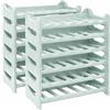 MA MAISON Set Cantinetta Vino Portabottiglie - in Plastica, Eleganti, Impilabili, Lavabile, Modulare, Organizzare e Valorizzare la Tua Collezione, Soluzioni Pratiche, Decorative - (12, Verde Chiaro)