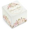 FERDINANDO FAMA' FAMÀ - Scatoline Portaconfetti Matrimonio Cubo Rose - Bomboniera Personalizzabile in Cartoncino Pregiato - 24 Scatoline