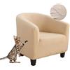 Morbuy Copripoltrona 1 Posto Elasticizzato, Impermeabile Copripoltrona Chesterfield Copripoltrona Universale Lavabile Fodera per Soggiorno Bar Reception (Cachi)