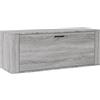 vidaXL Scarpiera a Muro Grigio Sonoma 100x35x38cm in Legno Multistrato