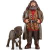 SCHLEICH Figurine Hagrid e Crockdur Harry Potter, 8 x 11,5 x 13 cm, Schleich 42638 WIZARDING WORLD, personaggio giocattolo per bambini dai 6 anni in su