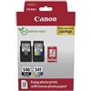 Canon Confezione di cartucce d'inchiostro, Canon PG-540 nero, CL-541 colore, 2 cartucce, capacità 8 ml, fino a 180 pagine, con carta fotografica