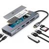 Leotec LEDS07, Docking station, USB 3.2 Gen 2 (3.1 Gen 2) Type-C, MicroSD (TransFlash), SD