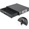 VEVOR Cassetto da montare su rack 2U, portata massima 22,68 kg, armadio server con serratura, cassetto scorrevole con serratura e fori per la gestione dei cavi, per apparecchiature di rete, server, rack AV o armadio.