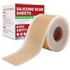 Cyberwork Rullo di Cerotto in Striscia Silicone per Cicatrici (4CM x 150CM), Silikon Narbenpflaster, Riutilizzabile e Traspirante, Adatto per Cesareo, Interventi Chirurgici, Ustioni e Cicatrici da Acne
