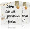 CraftWerk Confezione da 100 tovaglioli - Schön dass wir zusammen feiern - Tovaglioli con scritta per compleanno, feste, polterabend - 32 x 32 cm