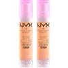 NYX Professional Makeup Bare With Me Siero Correttore Viso e Corpo 2in1 Idratante con Centella Asiatica e Tè Verde per Pelle Secca Occhiaie e Rossori Tonalità 06 Tan - 2 Flaconi da 9,6ml