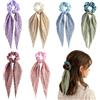 GWEOR 6 Scrunchies per Capelli in Seta Morbida, Elastici per Donne che Prevengono Crespo e Rottura, per Code di Cavallo