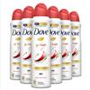Dove, Go Fresh Deodorante Spray Mela, con 1/4 Crema Idratante, Antitraspirante, Senza Alcool, Pelle Asciutta Fino a 48 Ore, Profumazione alla Mela, Deodorante Uomo e Donna, 6 Pezzi da 150 ml