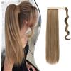 Dcbaboo Coda Capelli Extension Lisci 55cm Posticci per Capelli Extension Coda Capelli Finti Clip Coda di Cavallo Dritti Code Finte per Capelli Sintetici Lunghi Ponytail, Biondo cenere & Sporca