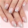 Vesavifaka 24 Pezzi Unghie Adesive Corte, Unghie Finte con Design Lucido, Unghie da Applicare per Donne, Unghie Artificiali, Set di Unghie in Acrilico con Jelly-Gel, Manicure
