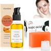 Hpbaggy Sapone all'acido cogico, Skin Lightening Kojic Acid Soap,Siero per il viso alla Curcuma, Sapone Schiarente per la Pelle, Rimozione macchie scure per viso e corpo, Riduce l'aspetto dell'acne