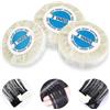DGUSO 3 Rotolo Biadesivo Extension Capelli, Nastro Biadesivo per Extension Capelli, 0.8CM*3Yards Nastro adesivo per Estensioni Dei Capelli Alta Viscosità Impermeabile per Parrucche(Bianco)