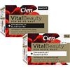 Cien VITAL BEAUTY Crema per pelli mature con olio di argan, set da 2 per la cura del giorno e la cura notturna: crema intensiva da giorno rafforza la pelle (50 ml) + crema da notte intensa idrata (50