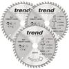 Trend Confezione tripla della lama per sega per rifinitura di pannelli CraftPro, diametro 165 mm x 48 denti x foro 20 mm, punta in carburo di tungsteno,CSB/PT165/3PK, Confezione da 3
