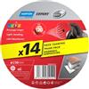 Norton - Fogli abrasivi Expert, 150 x 18 mm, grana 120 (Confezione da 14)
