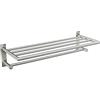 Moen Y5794BN Arlys 24-Inch Wide Modern Bathroom Hotel-Style Storage Shelf with Towel Bar, Brushed Nickel