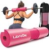 LAVVON Cuscinetto per squat, cuscinetto in schiuma per bilanciere per squat, affondi e imbottitura per spinte dell'anca, cuscinetto olimpico standard per bilanciere - fornisce cuscino al collo e alle spalle