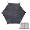Generisch Copertura solare per tappeto elastico, diametro 244, 305, 366, 427 cm, resistente ai raggi UV e agli , per trampolino da 6/8 aste, accessorio per trampolino, colore nero