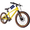 sun baby Tatra Bikes Bicicletta per bambini 20 pollici, leggero Bici da 6 a 10 anni con telaio in alluminio, 6 rapporti, freni a disco, campanello, poggiapiedi, catarifrangenti (Giallo)