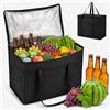 HYZYWON Borsa Frigo Grande, Borsa Termica Grande, 30 L, Borse Termiche, Portavivande Termico, 41 x 23 x 33 cm, per Shopping, Picnic, Campeggio (B)