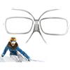 Générique Adattatore regolabile per occhiali da sci - Inserto ottico flessibile pieghevole, supporto per occhiali da snowboard | Accessorio per sport invernali compatibile con per miglioramento della