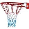 KIMET HangRing Canestro da basket con anello e rete, qualità e sicurezza testate, dimensioni: ø 45 cm e 37 cm (a scelta), KIMET 37, 37