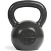 unycos - Kettlebell 16 kg in Ghisa con Rivestimento Resistente, Peso con Impugnatura Ergonomica Antiscivolo, Compatto e Facile da Trasportare per Palestra, Fitness, Bodybuilding, Muscoli (Nero)