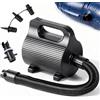 BONJUME Pompa ad Aria Elettrica, Pompa Portatile a Riempimento Rapido con 4 Ugelli 600W CA 220-240V Pompa di Gonfiaggio e Sgonfiaggio per Materassini Gommoni e Cuscini da Piscina