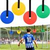 ELNLE Bersaglio da calcio da 15 cm, con bersaglio da calcio regolabile, con strisce extra lunghe regolabili da 2 m, per migliorare la precisione di tiro