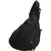 Yosoo Health Gear Borsa a Tracolla Grande Nera in Tessuto Oxford Resistente All'acqua, Zaino Leggero per Uomo e Donna, con Tracolla Regolabile per Sport All'aria Aperta, Escursionismo, Ciclismo,