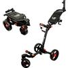 Axglo Trilite, Carrello Manuale a 3 Ruote Unisex, Nero/Rosso, Taglia Unica