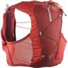 Salomon Active Skin 4, gilet per idratazione e conservazione con fiaschette da 500 ml incluse, dalia rossa / rosso ad alto rischio - M