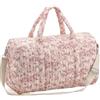 Comebachome Borsone da viaggio, borsa da viaggio portatile morbida con motivo floreale 18x8.7x11 con tracolla per viaggi all'aperto da donna e ragazza