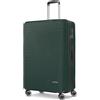 Franky Dallas 3.0 - Trolley rigido con 4 ruote, Oliva, Koffer L 75 cm, Valigia con ruote doppie e lucchetto TSA
