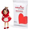 SARACINO We love pastry Saracino Pasta di Zucchero Model Rosso per Modellaggio da 250 g senza Glutine Made in Italy