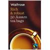 Waitrose Assam - Bustine da tè, 50 pezzi