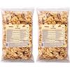 nut&me Banana Chips 1 kg | Pack 2 x 1 kg, Basso contenuto di sale, Vegano, Senza glutine, lattosio né OGM