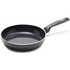 GreenPan Torino Padella in ceramica antiaderente sana da 24 cm, senza PFAS, induzione, lavabile in lavastoviglie, nero