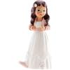 dekora - Cake topper comunione bambina con giacca 15,6 cm, Figura decorativa per torte di Prima Comunione