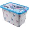 Stor Scatola Contenitore per Bambini Stitch con Chiusura Click 7 Litri - Organizer Plastica Multiuso per Giocattoli e Camera Bambini