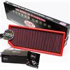 B&S Kit Filtro Aria Sportivo Aspirazione Rigenerabile Lavabile FB409/01 con Profumatore Interni