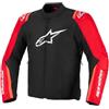 Alpinestars T-SPS V2 giacca tessile moto impermeabile, nero/rosso neon, L