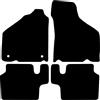 Kovvar Tappetini per Auto in Gomma Duogrip adatti per Mini Cooper/One 1970-2000 - - Serie: DuoGrip Gomma